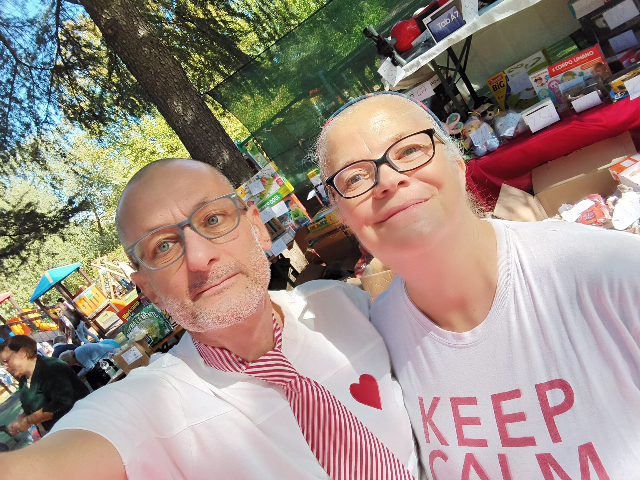 Paola e Stefano alla festa di Piccoli Grandi Cuori