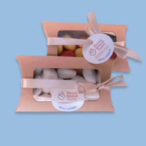 Portaconfetti con finestra trasparente bomboniera